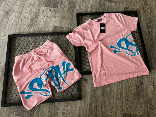 Conjunto de verão Syna World Rosa y Azul