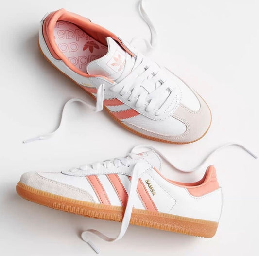 Adidas Samba OG Blancas y Rosas
