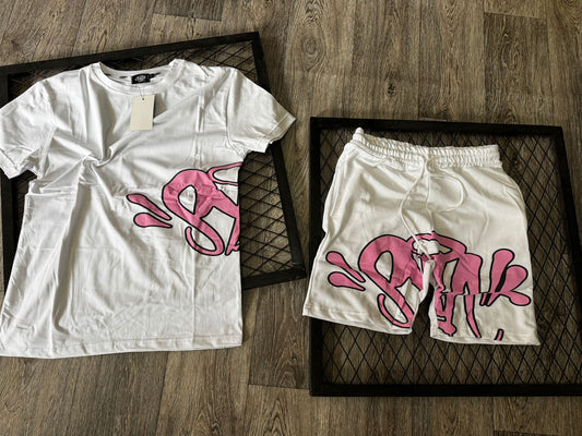 Conjunto verão Syna World Blanco y Rosa