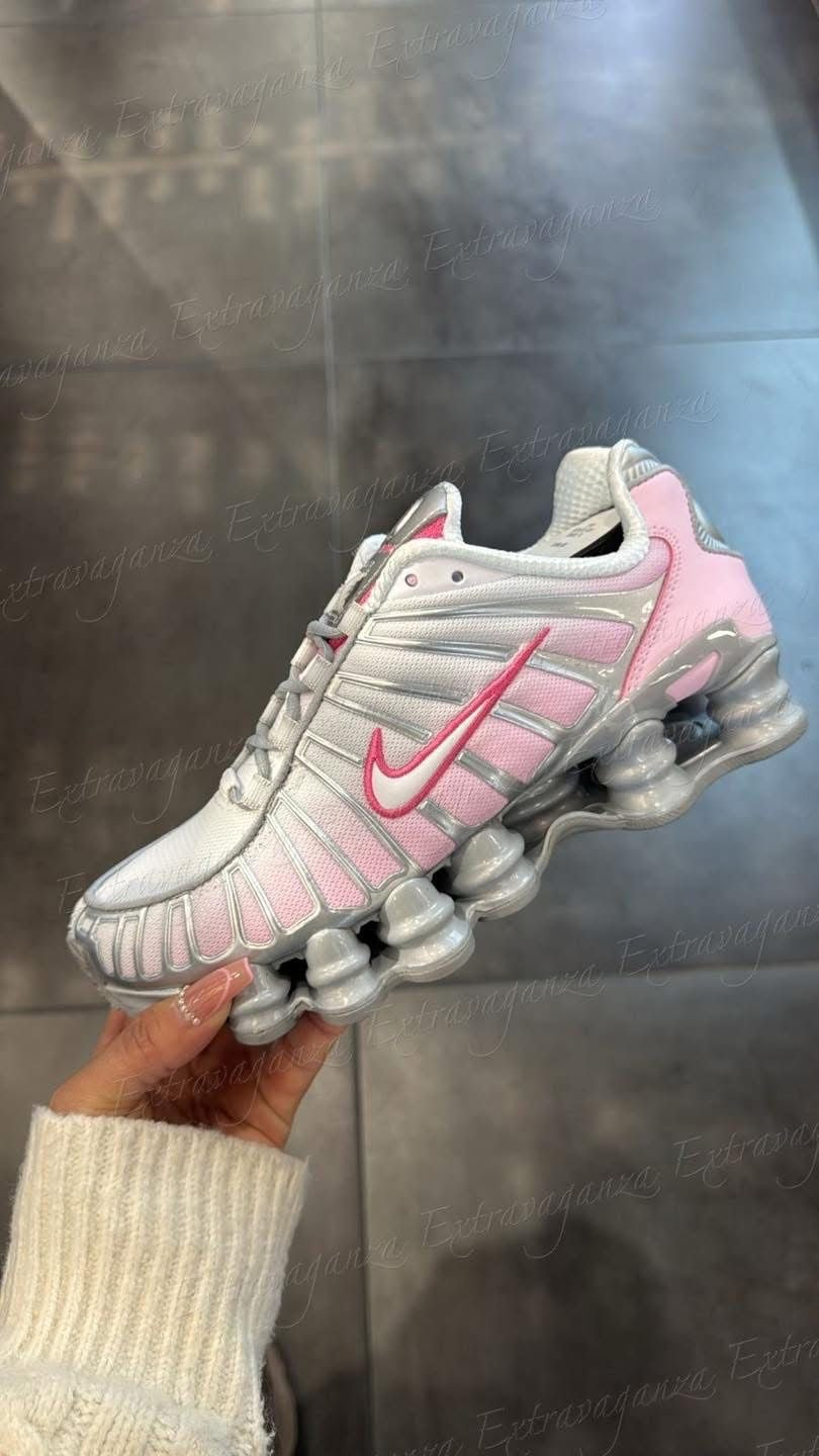 Nike Shox Gris Y rosa
