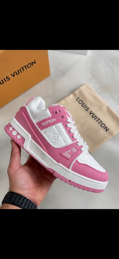 Louis Vuitton Trainer Rosa Y Blanco