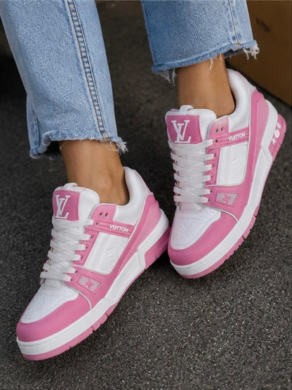 Louis Vuitton Trainer Rosa Y Blanco