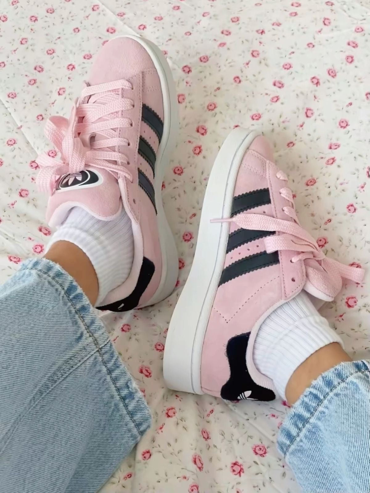 Adidas Campus 00S Rosa Y Negro