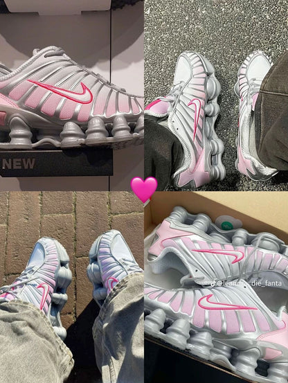 Nike Shox Gris Y rosa