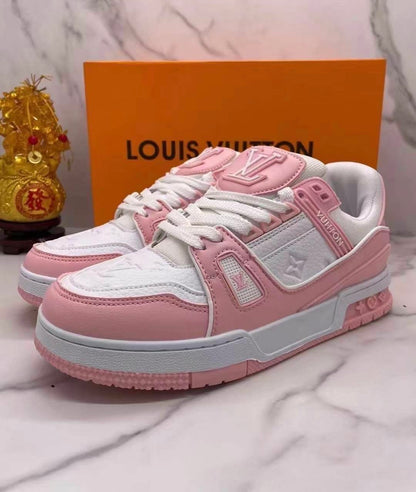 Louis Vuitton Trainer Rosa Y Blanco